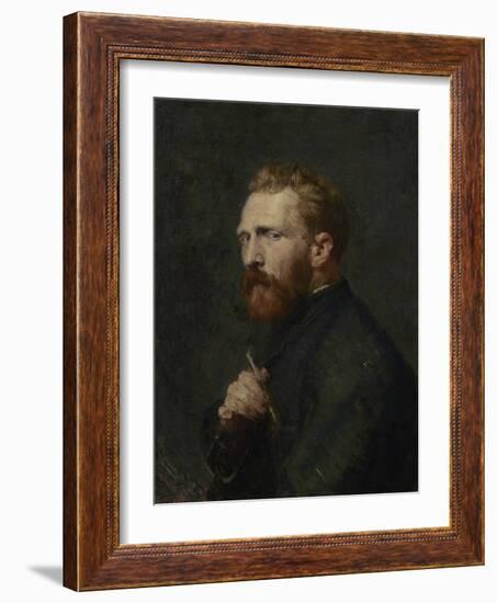 Portrait of Vincent Van Gogh, 1896 (Oil on Canvas)-John Peter Russell-Framed Giclee Print