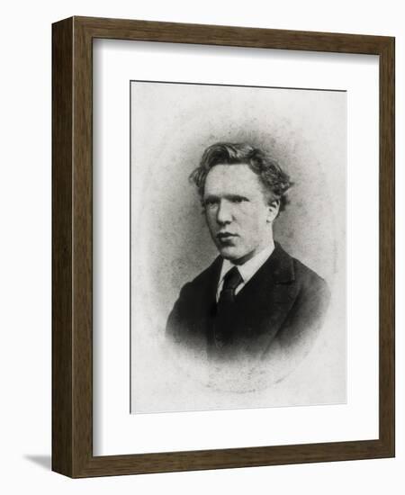 Portrait of Vincent Van Gogh at Age 18-Vincent van Gogh-Framed Art Print