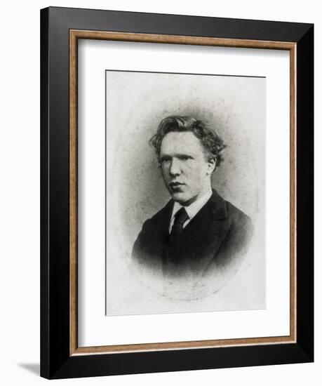 Portrait of Vincent Van Gogh at Age 18-Vincent van Gogh-Framed Art Print