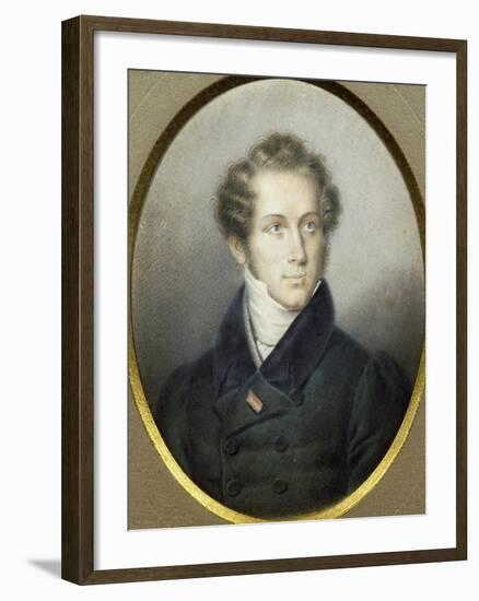 Portrait of Vincenzo Bellini-null-Framed Giclee Print