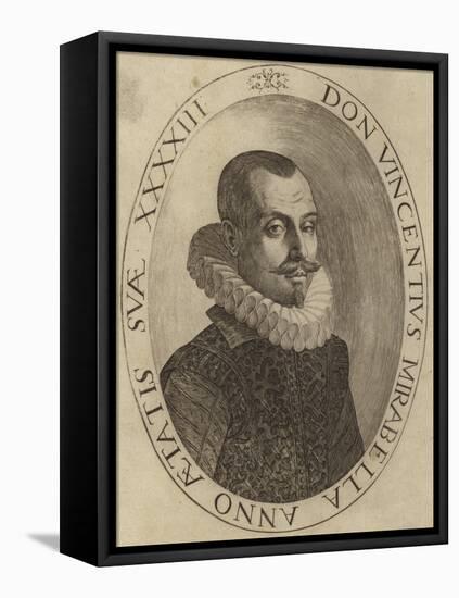 Portrait of Vincenzo Mirabella-null-Framed Premier Image Canvas