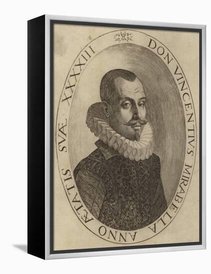 Portrait of Vincenzo Mirabella-null-Framed Premier Image Canvas