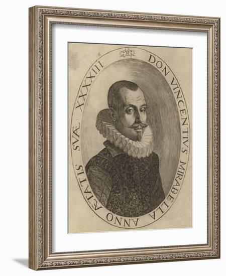 Portrait of Vincenzo Mirabella-null-Framed Giclee Print