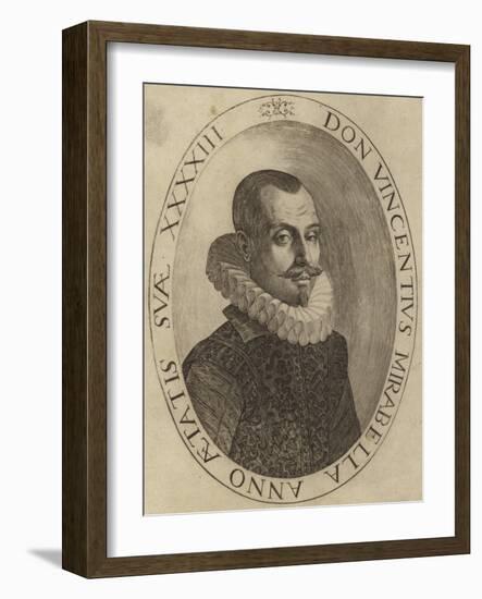 Portrait of Vincenzo Mirabella-null-Framed Giclee Print