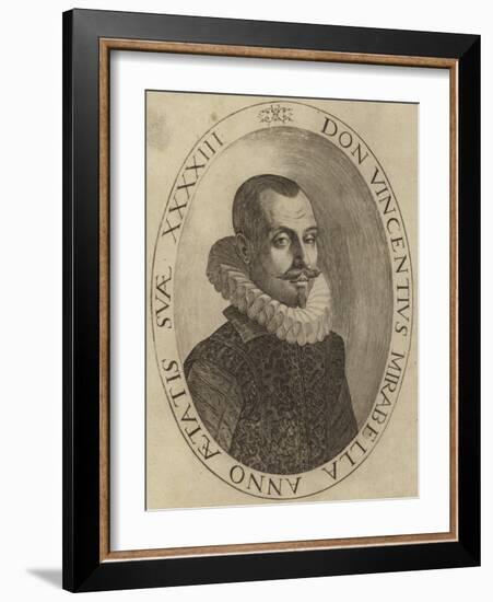 Portrait of Vincenzo Mirabella-null-Framed Giclee Print