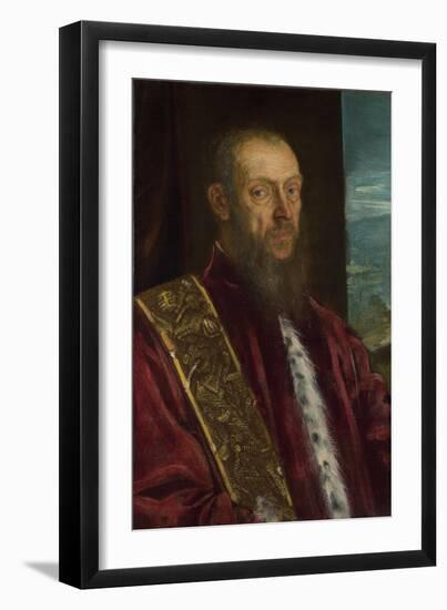 Portrait of Vincenzo Morosini, Ca. 1575-Jacopo Tintoretto-Framed Giclee Print