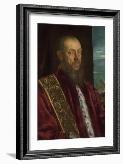 Portrait of Vincenzo Morosini, Ca. 1575-Jacopo Tintoretto-Framed Giclee Print