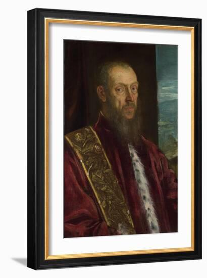 Portrait of Vincenzo Morosini, Ca. 1575-Jacopo Tintoretto-Framed Giclee Print