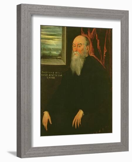 Portrait of Vincenzo Zeno-Jacopo Robusti Tintoretto-Framed Giclee Print