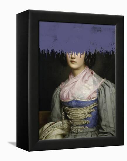Portrait of Vintage Woman Collage-The Art Concept-Framed Premier Image Canvas