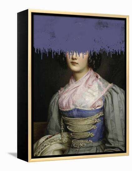 Portrait of Vintage Woman Collage-The Art Concept-Framed Premier Image Canvas