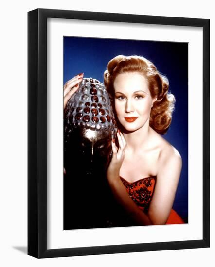 Portrait of Virginia Mayo, c.1940s-null-Framed Photo