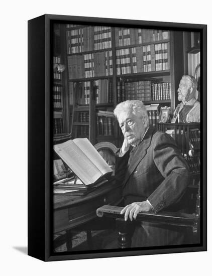 Portrait of Vittorio Emanuele Orlando, Elder Statesman of Italian Politics-Alfred Eisenstaedt-Framed Premier Image Canvas