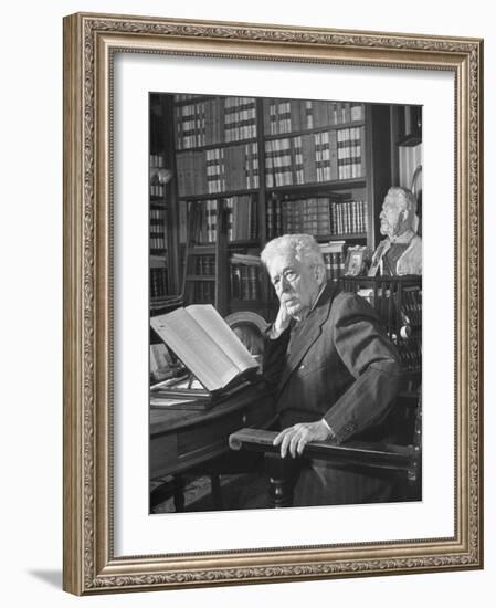 Portrait of Vittorio Emanuele Orlando, Elder Statesman of Italian Politics-Alfred Eisenstaedt-Framed Photographic Print