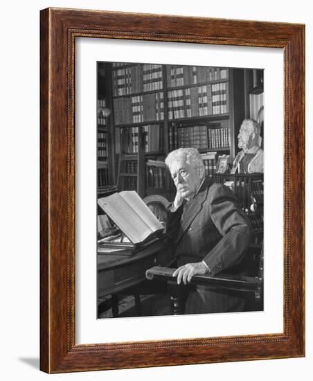 Portrait of Vittorio Emanuele Orlando, Elder Statesman of Italian Politics-Alfred Eisenstaedt-Framed Photographic Print