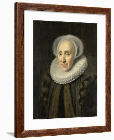 Portrait of Volckera Claesdr Knobbert (Volckera Nicolai Duyst, Called Knobbert)-Michiel Jansz van Mierevelt-Framed Art Print