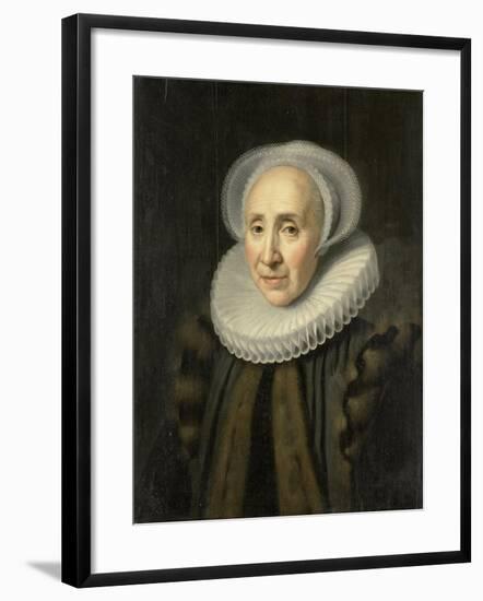 Portrait of Volckera Claesdr Knobbert (Volckera Nicolai Duyst, Called Knobbert)-Michiel Jansz van Mierevelt-Framed Art Print