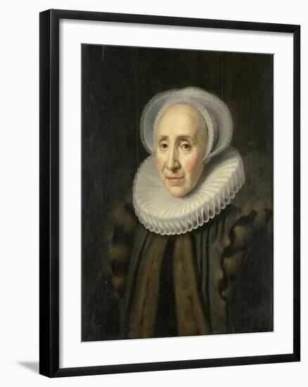 Portrait of Volckera Claesdr Knobbert (Volckera Nicolai Duyst, Called Knobbert)-Michiel Jansz van Mierevelt-Framed Art Print