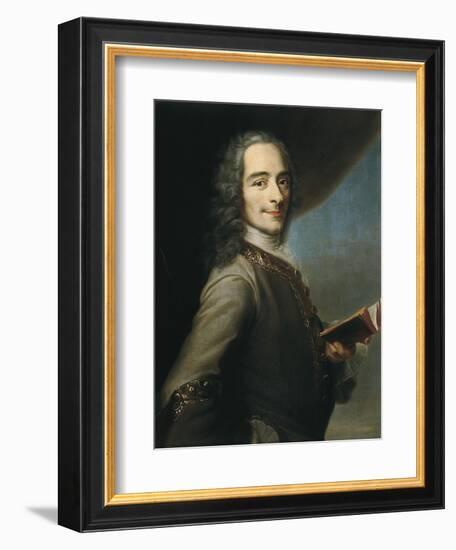 Portrait of Voltaire-null-Framed Art Print