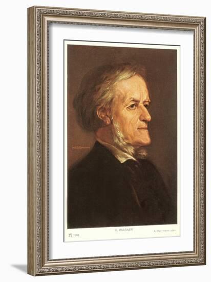 Portrait of Wagner-null-Framed Art Print