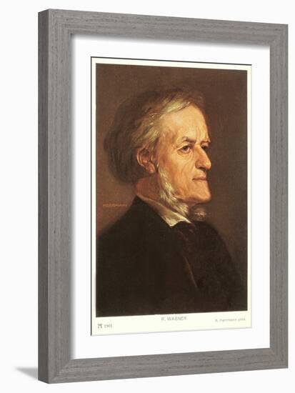 Portrait of Wagner-null-Framed Art Print