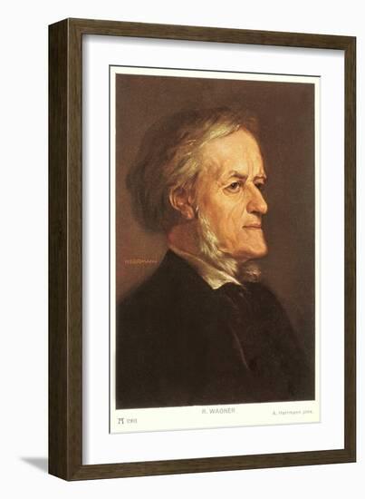Portrait of Wagner-null-Framed Art Print
