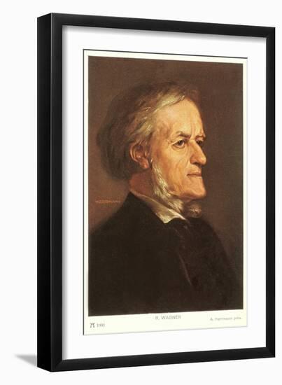 Portrait of Wagner-null-Framed Art Print