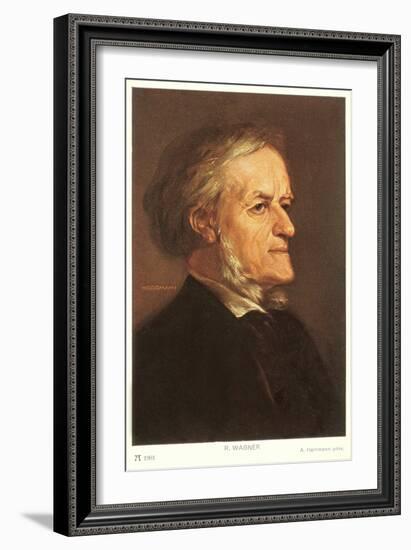 Portrait of Wagner-null-Framed Art Print