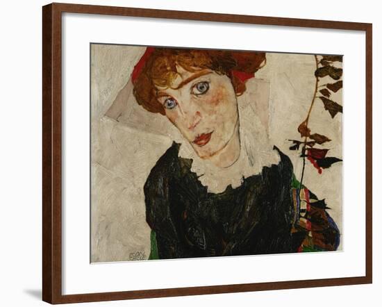 Portrait of Wally, 1912-Egon Schiele-Framed Giclee Print