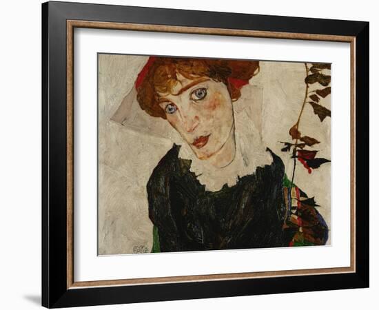 Portrait of Wally, 1912-Egon Schiele-Framed Giclee Print