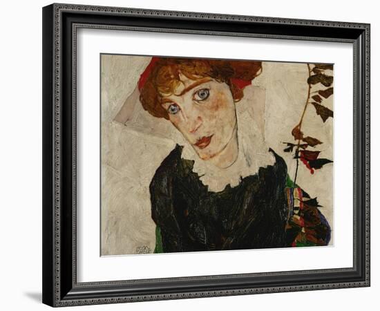 Portrait of Wally, 1912-Egon Schiele-Framed Giclee Print