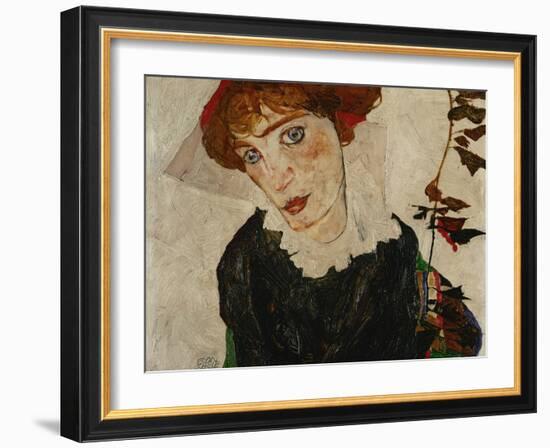 Portrait of Wally, 1912-Egon Schiele-Framed Giclee Print