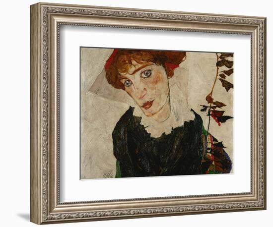 Portrait of Wally, 1912-Egon Schiele-Framed Giclee Print