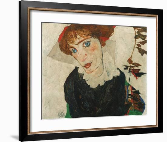 Portrait of Wally Neuzil, 1912-Egon Schiele-Framed Premium Giclee Print