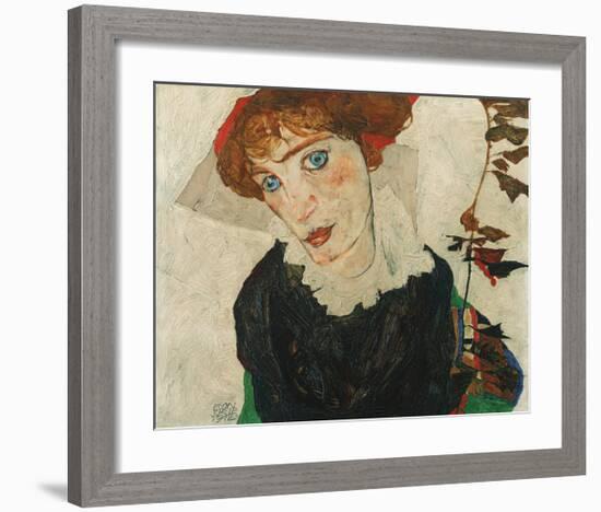 Portrait of Wally Neuzil, 1912-Egon Schiele-Framed Premium Giclee Print