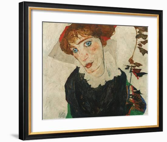 Portrait of Wally Neuzil, 1912-Egon Schiele-Framed Premium Giclee Print