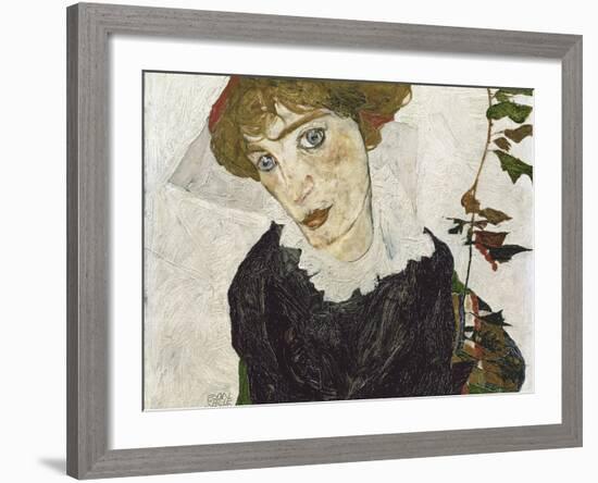 Portrait of Wally Neuzil-Egon Schiele-Framed Photographic Print