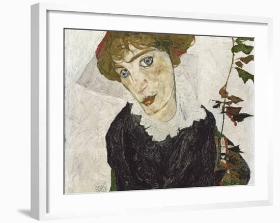 Portrait of Wally Neuzil-Egon Schiele-Framed Photographic Print