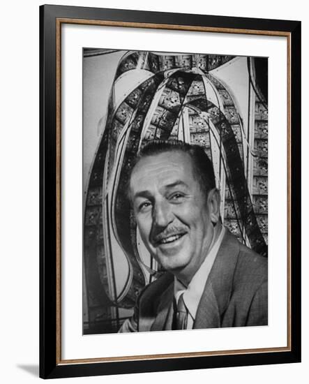 Portrait of Walt Disney, of Walt Disney Studios-J^ R^ Eyerman-Framed Premium Photographic Print