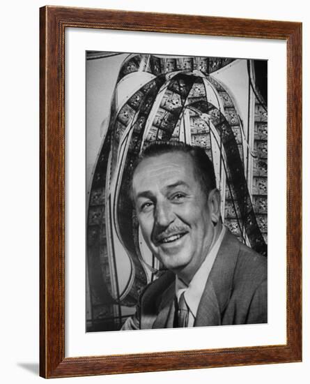 Portrait of Walt Disney, of Walt Disney Studios-J^ R^ Eyerman-Framed Premium Photographic Print