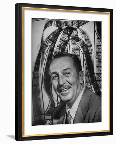 Portrait of Walt Disney, of Walt Disney Studios-J^ R^ Eyerman-Framed Premium Photographic Print