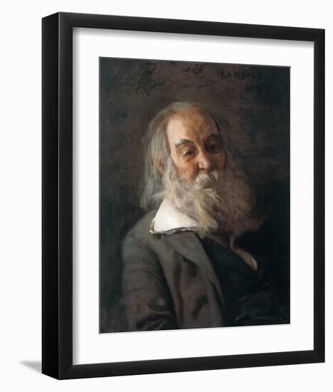 Portrait Of Walt Whitman-Thomas Cowperthwait Eakins-Framed Premium Giclee Print