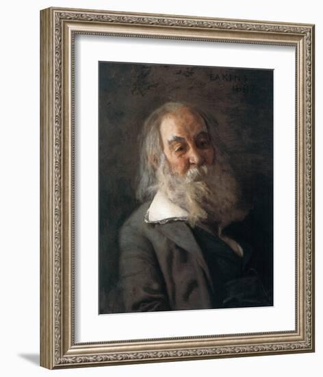 Portrait Of Walt Whitman-Thomas Cowperthwait Eakins-Framed Premium Giclee Print