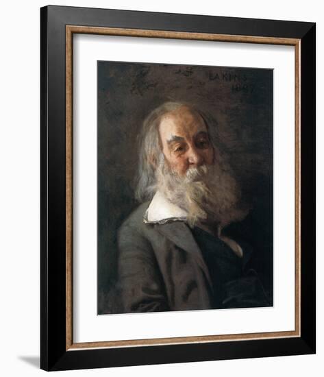 Portrait Of Walt Whitman-Thomas Cowperthwait Eakins-Framed Premium Giclee Print