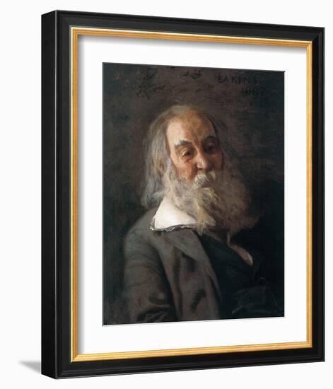 Portrait Of Walt Whitman-Thomas Cowperthwait Eakins-Framed Premium Giclee Print