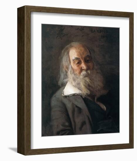 Portrait Of Walt Whitman-Thomas Cowperthwait Eakins-Framed Premium Giclee Print