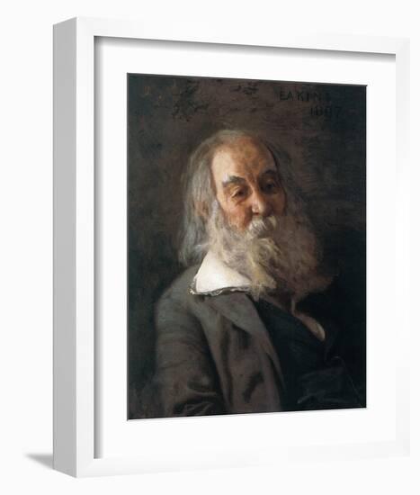 Portrait Of Walt Whitman-Thomas Cowperthwait Eakins-Framed Premium Giclee Print