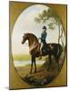 Portrait of Warren Hastings, on His Celebrated Arabian, Wearing a Blue Coat and Grey Breeches-George Stubbs-Mounted Giclee Print