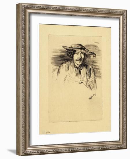 Portrait of Whistler, 1859-James Abbott McNeill Whistler-Framed Giclee Print