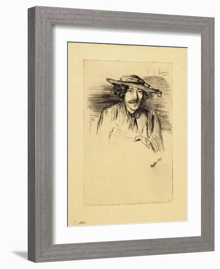 Portrait of Whistler, 1859-James Abbott McNeill Whistler-Framed Giclee Print